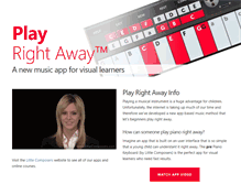 Tablet Screenshot of playrightaway.com